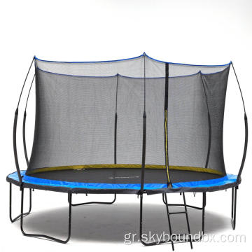 Trampoline 12ft Springless με μπλε μαξιλάρι ελατηρίου